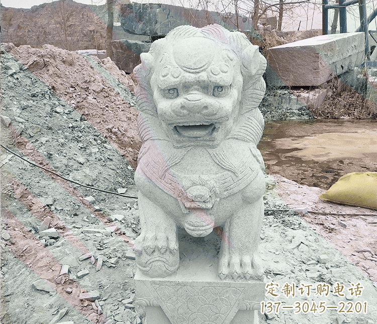 周口公园石雕狮子