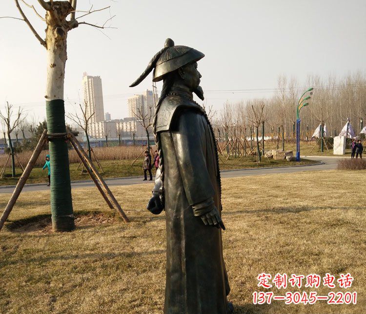 周口爱国人物林则徐铜雕