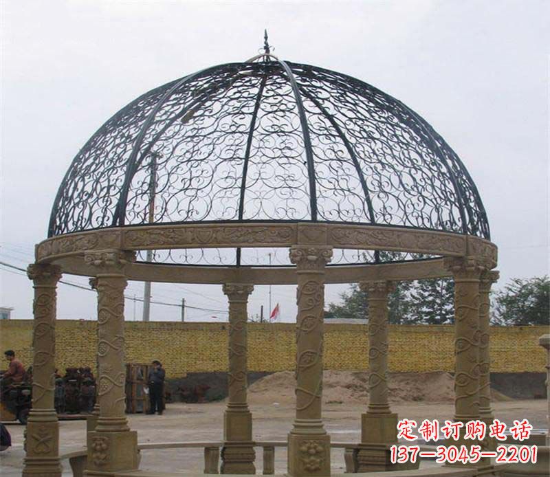 周口八角凉亭大理石雕塑