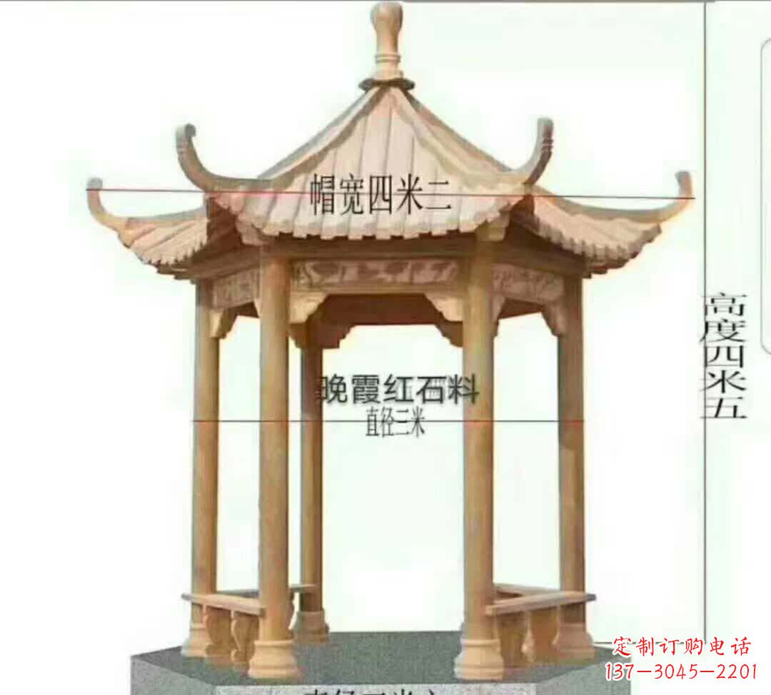 周口八角凉亭石雕