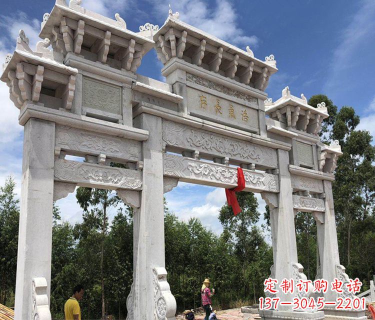周口八脚牌坊石雕