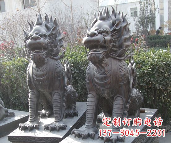 周口霸气的铜狮子