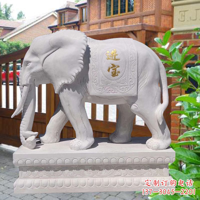 周口雕刻大象精致的艺术品