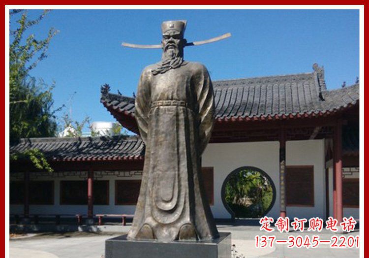 周口包拯铜雕传承古代文化的艺术精品