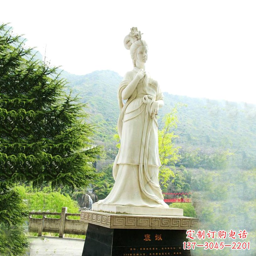 周口褒姒石雕像-中国古代知名美女雕塑