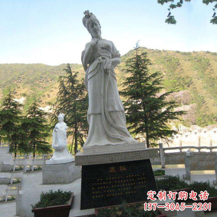 周口褒姒雕像-中国古代知名美女“烽火戏诸侯”相关人物雕塑