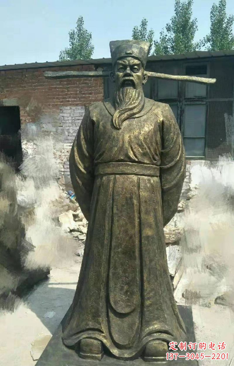 周口北宋名臣包拯铜雕