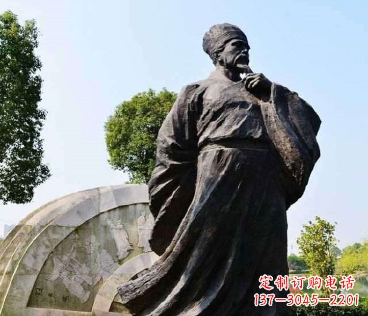 周口北宋思想家王安石铜雕