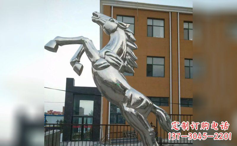 周口奔马不锈钢雕塑