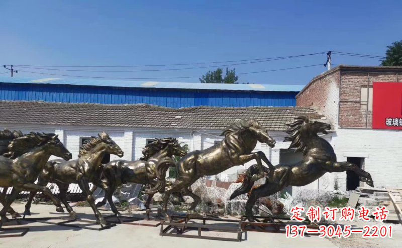 周口“马儿风采”精美铜雕