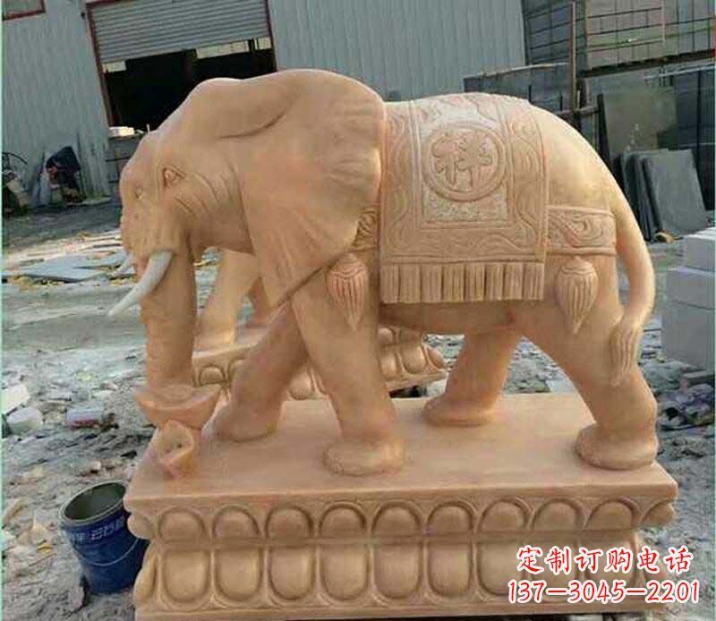 周口璀璨大象石雕