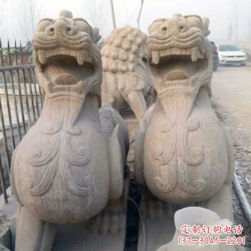 周口狴犴仿古石雕塑