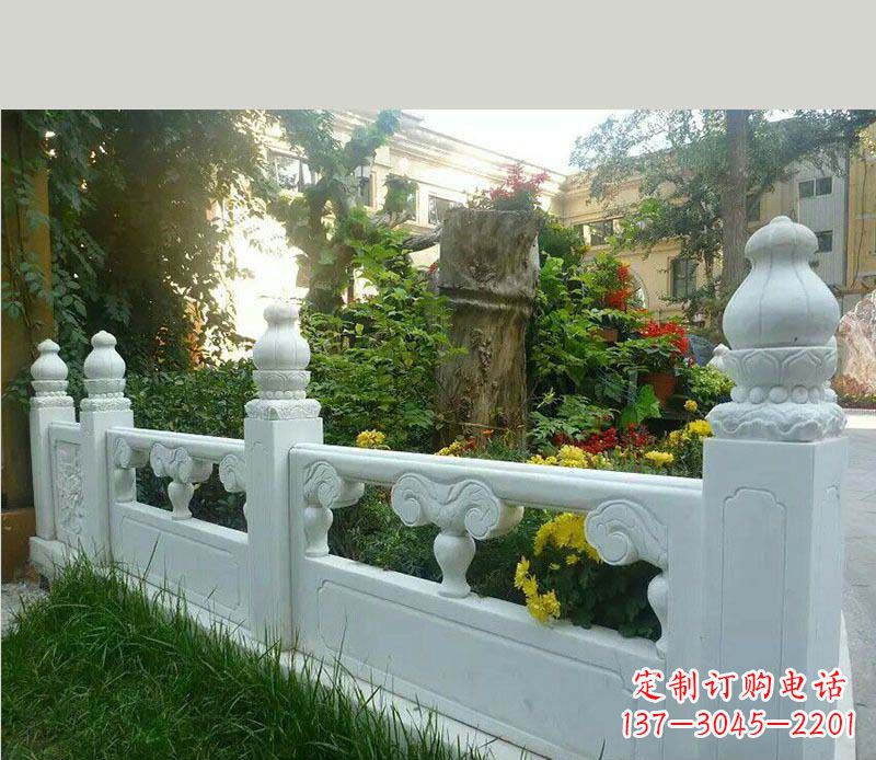 周口别墅汉白玉栏板景观石雕
