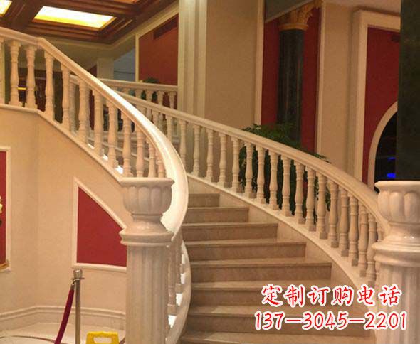 周口别墅景观汉白玉石栏杆石雕