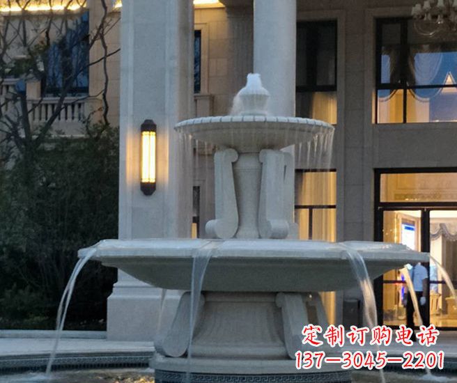 周口别墅景观小区喷泉石雕