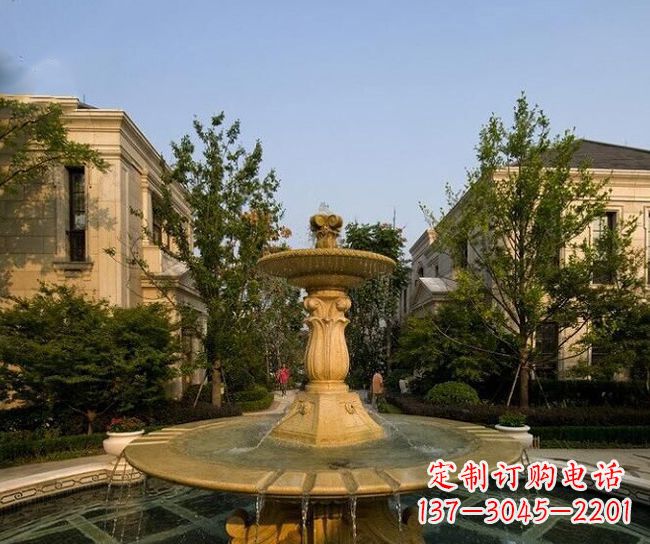 周口别墅石雕大型喷泉雕塑 (2)