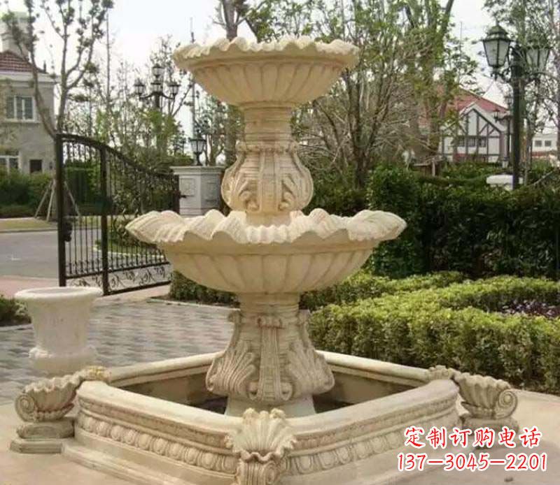 周口别墅庭院喷泉石雕
