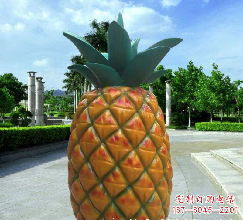 周口玻璃钢菠萝雕塑