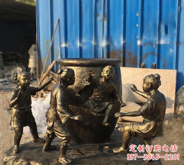 周口玻璃钢仿铜司马光砸缸