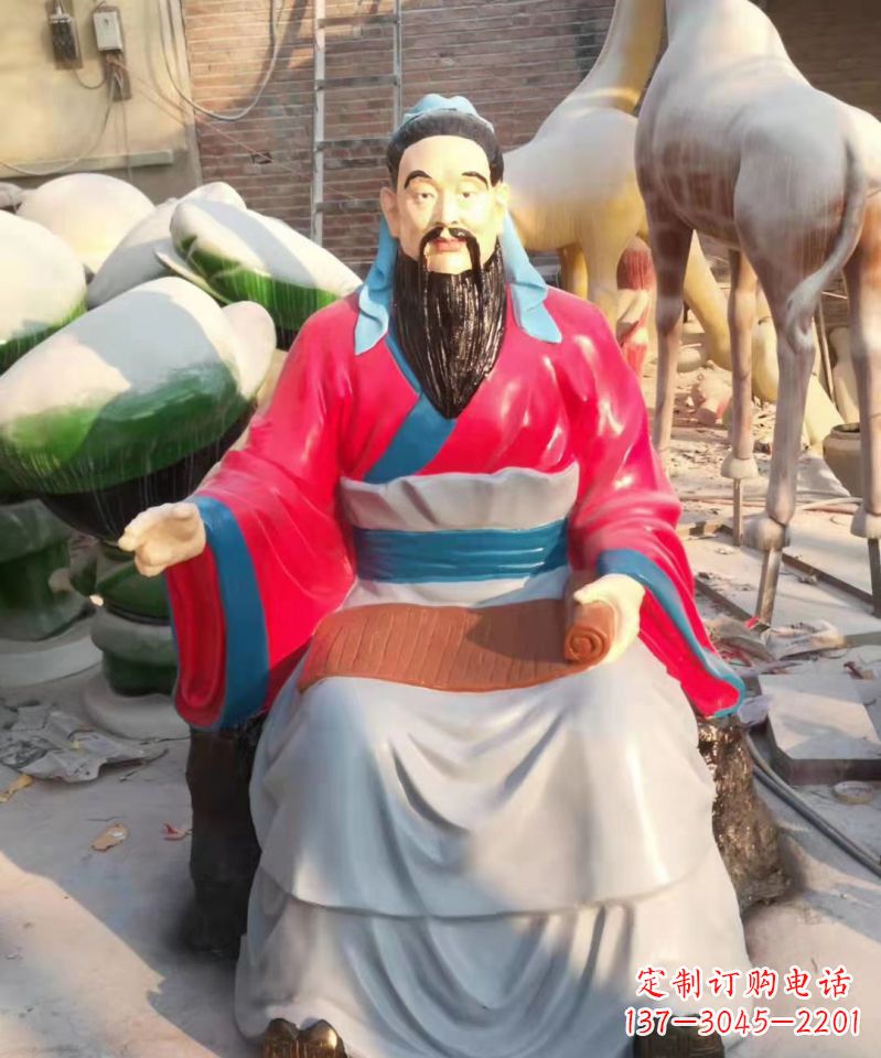 周口玻璃钢雕刻的孔子
