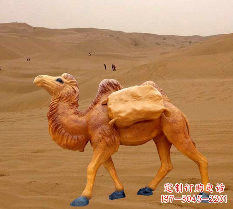 周口玻璃钢骆驼雕塑