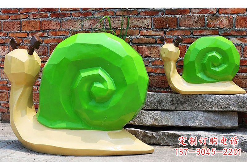 周口玻璃钢蜗牛雕塑——浪漫又充满灵感