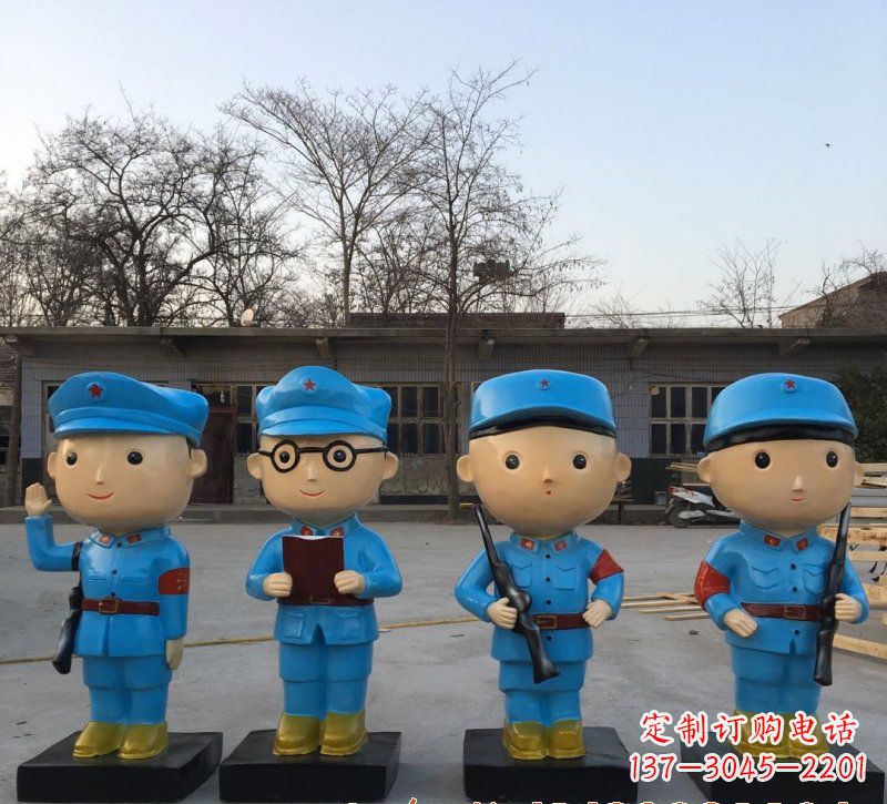 周口玻璃钢制作的红军雕塑传承精神