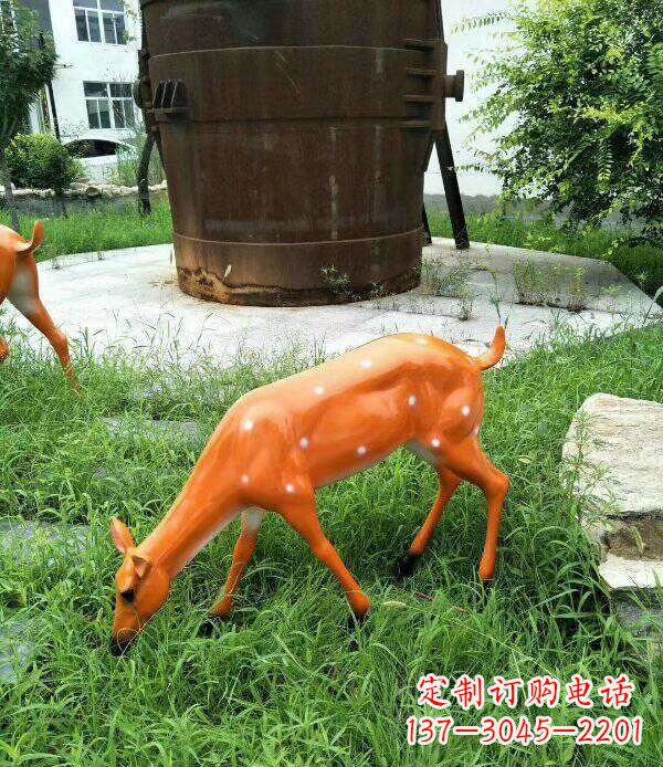 周口梅花鹿雕塑精美的艺术品