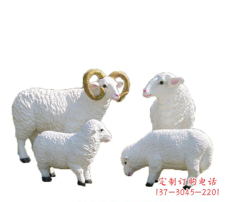 周口玻璃钢山羊雕塑——传承藏区特色文化