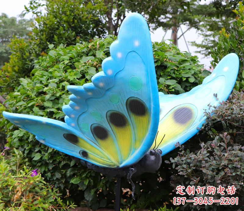 周口玻璃钢树脂仿真蝴蝶雕塑