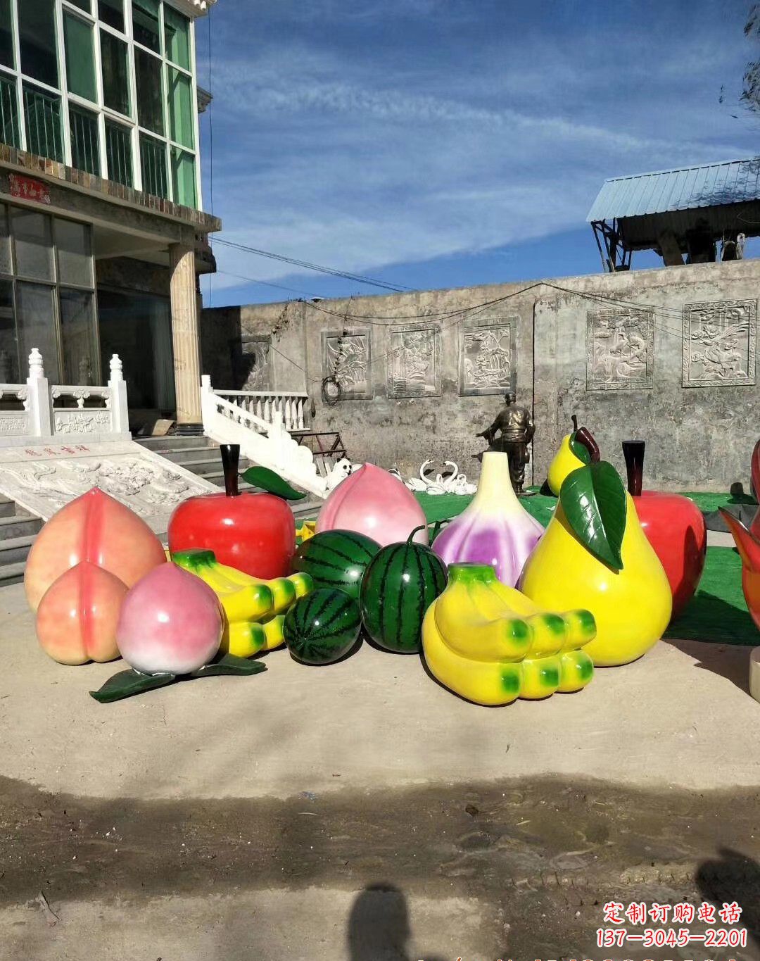 周口玻璃钢水果雕塑一种别致的艺术