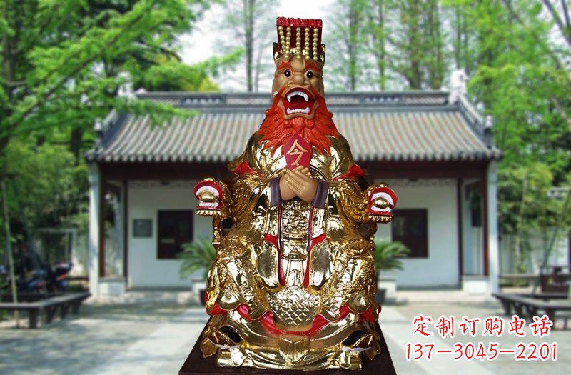 周口玻璃钢制作的金龙王雕塑