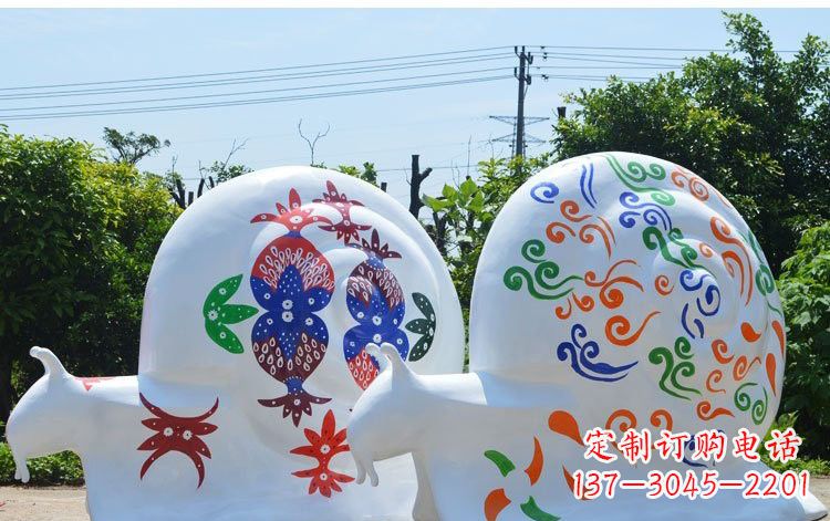 周口玻璃钢蜗牛一种精美的雕塑