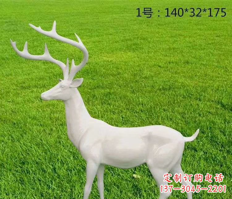 周口玻璃钢小鹿古朴清新的动物雕塑