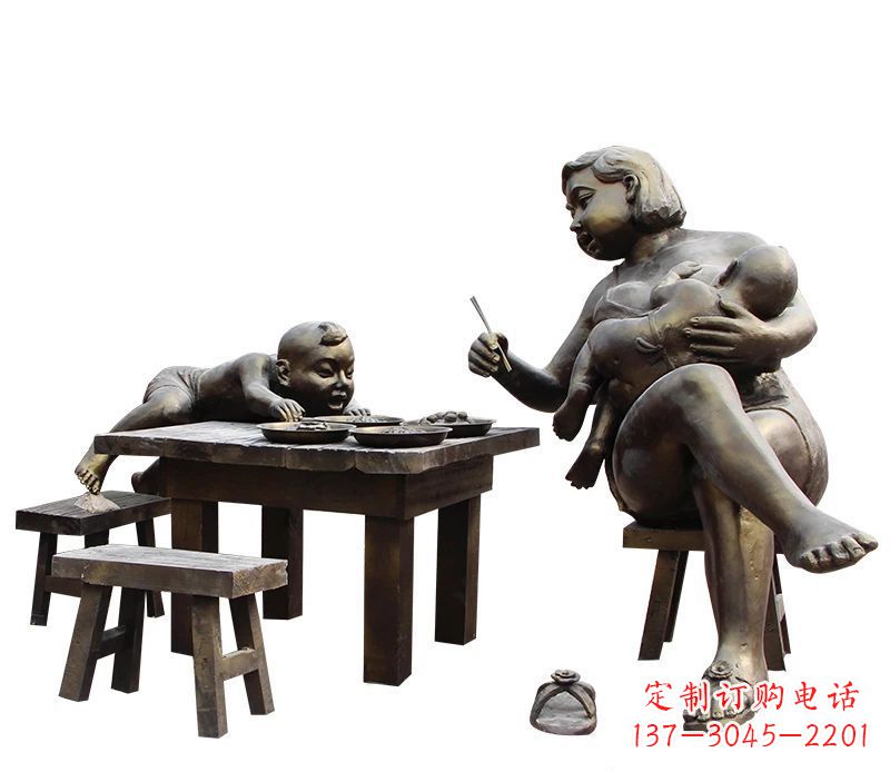 周口母爱雕塑儿童公园中的精美雕塑