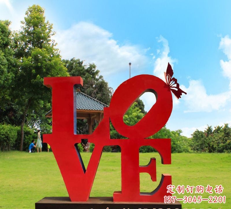 周口不锈钢Love雕塑给世界带来爱的美