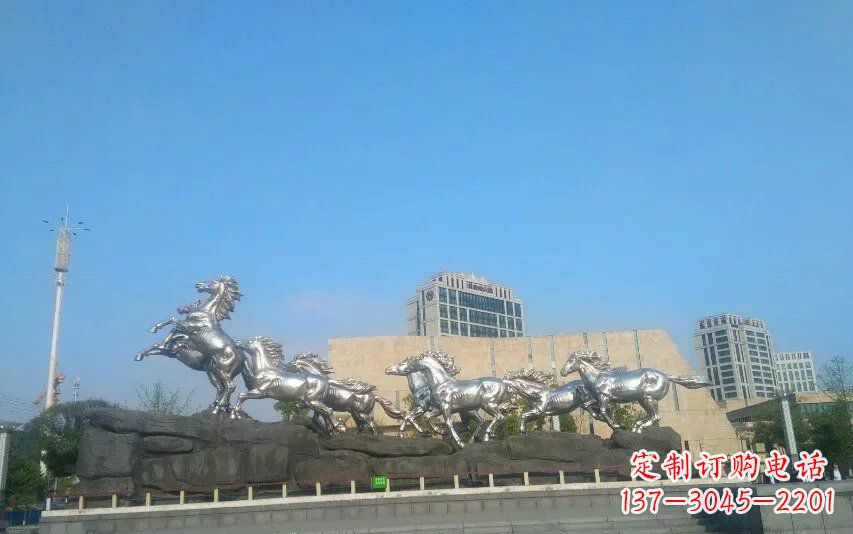 周口不锈钢动物雕塑精美的艺术品