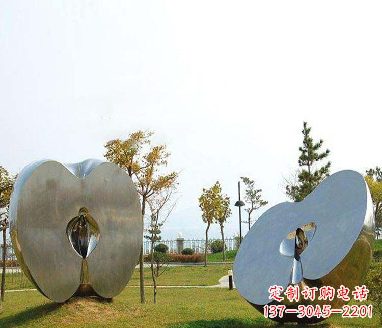 周口不锈钢雕刻的苹果