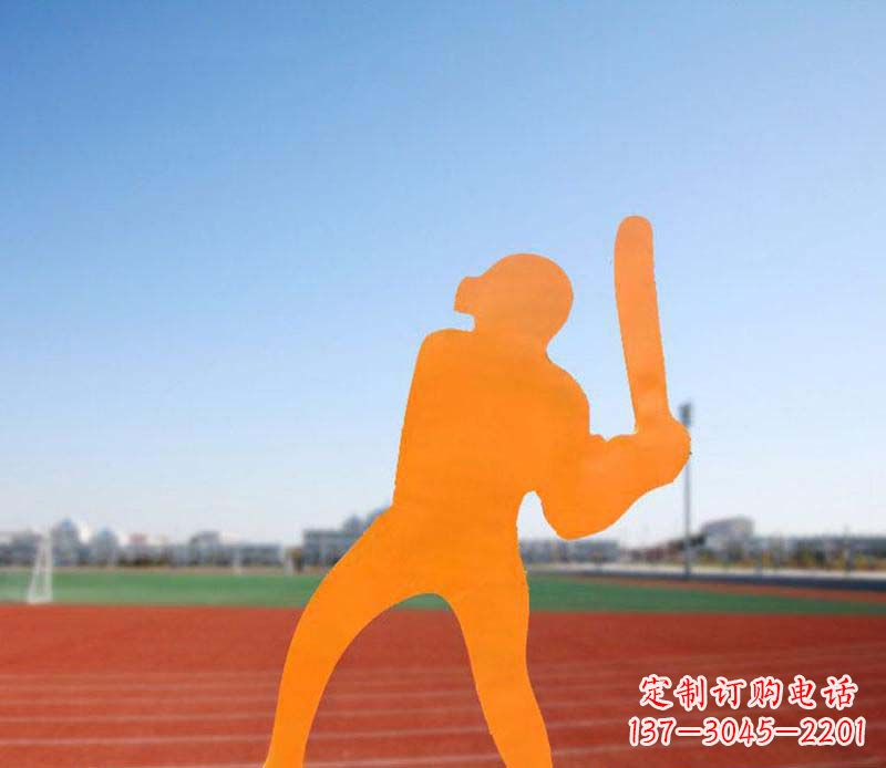 周口不锈钢棒球雕塑精美的艺术品