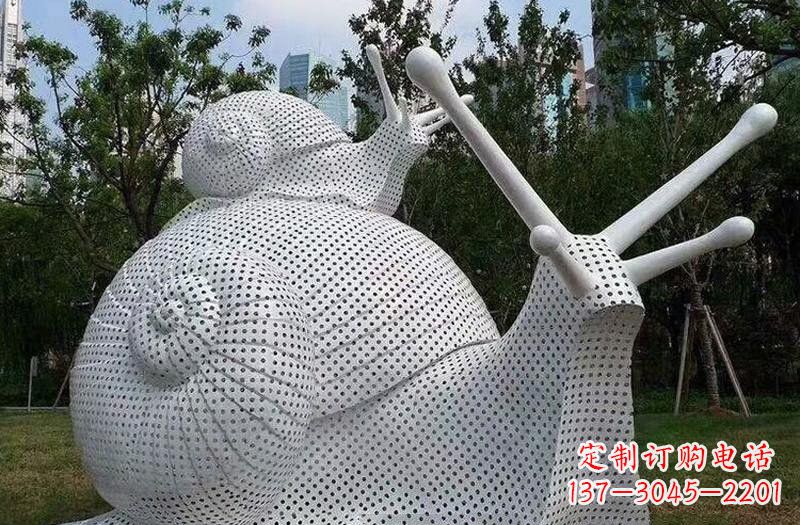 周口不锈钢蜗牛雕塑把自然美搬进家居