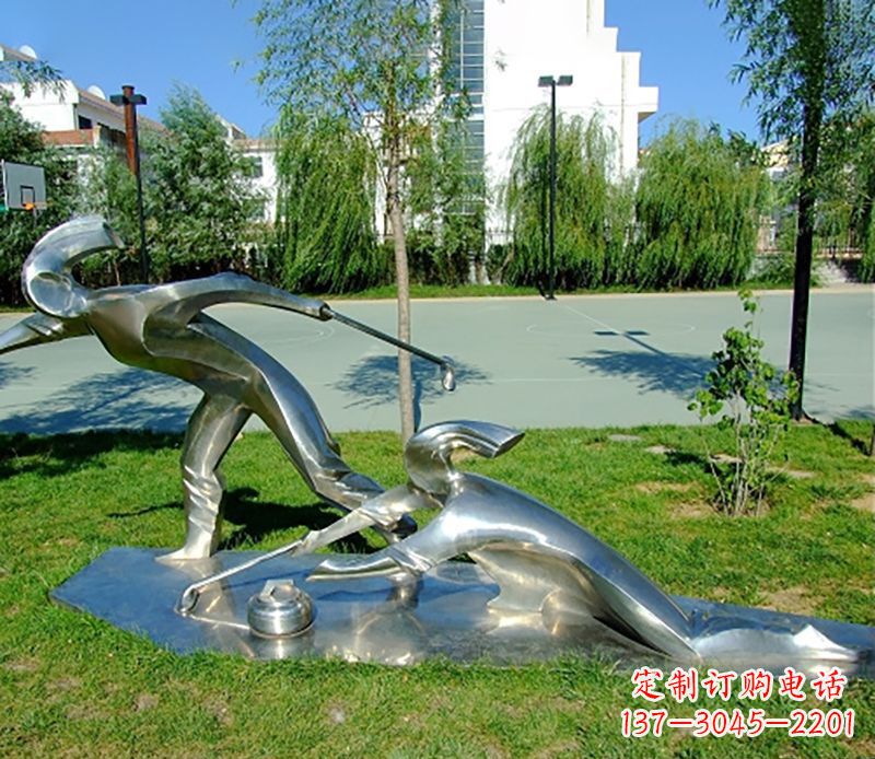 周口不锈钢冰壶雕塑艺术与实用的完美结合