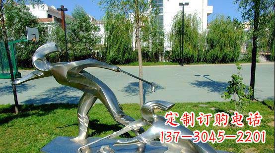 周口不锈钢冰壶雕塑艺术与运动的完美结合