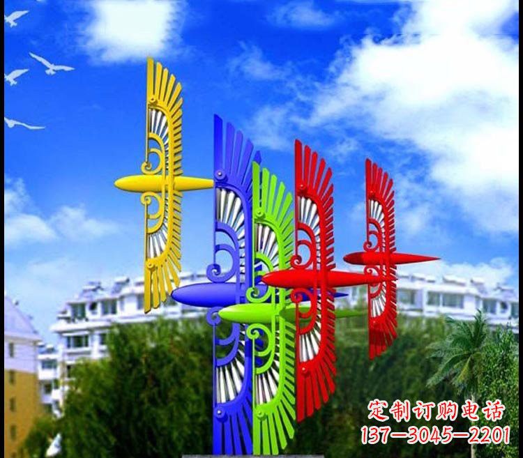 周口不锈钢彩色老鹰雕塑——精美绝伦