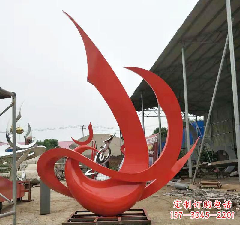 周口不锈钢彩色凤凰雕塑传承东方美学
