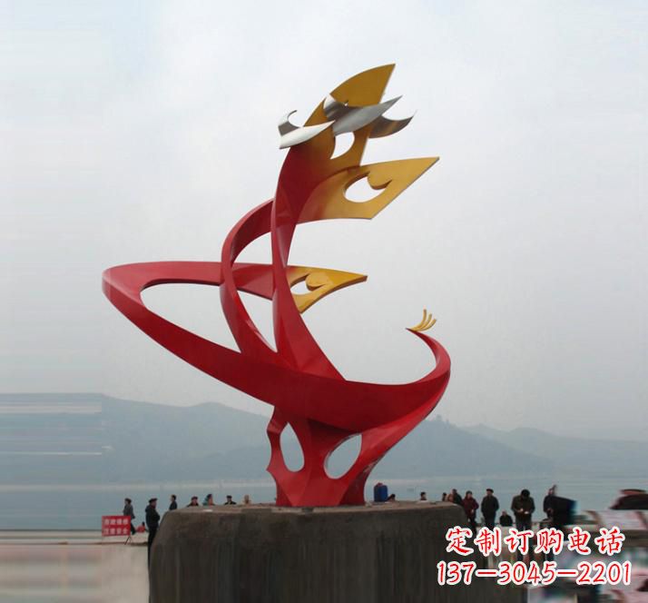 周口精美的不锈钢凤凰雕塑