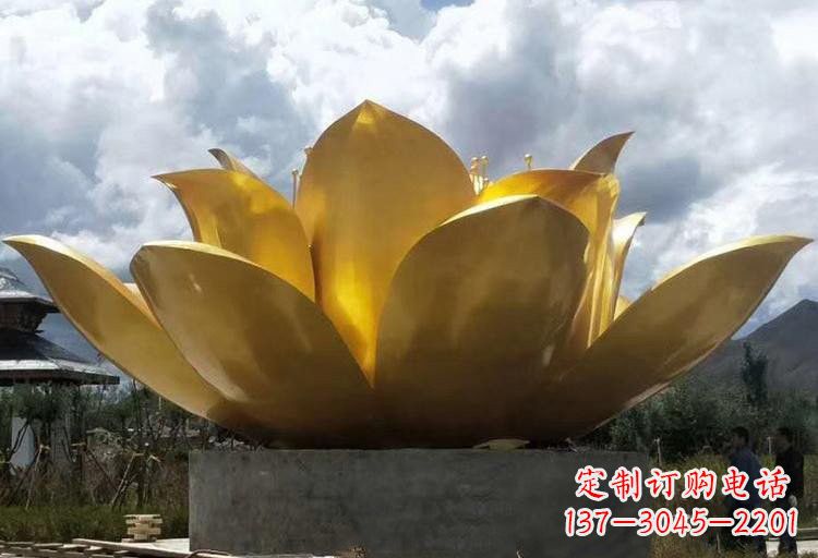 周口不锈钢莲花雕塑——精美绝伦