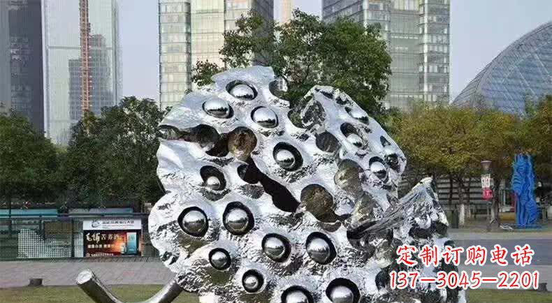 周口不锈钢城市莲蓬雕塑1