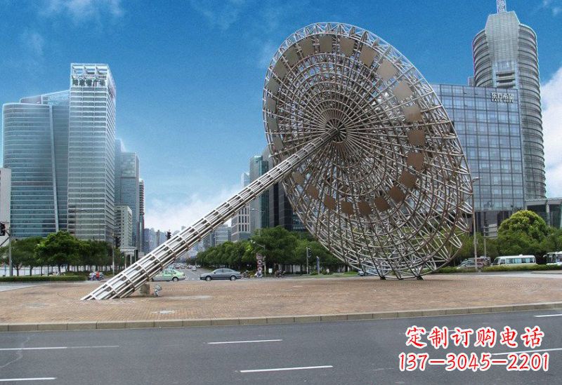 周口不锈钢城市日晷雕塑——缔造城市新景观