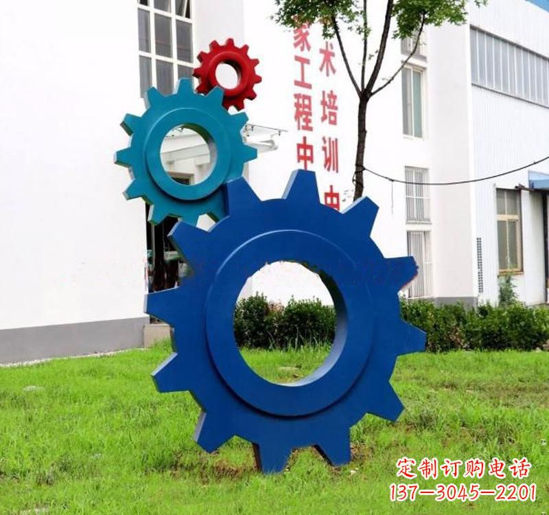 周口不锈钢齿轮雕塑创新艺术的结晶