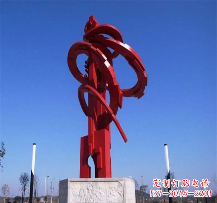 周口不锈钢齿轮雕塑把技术艺术完美结合